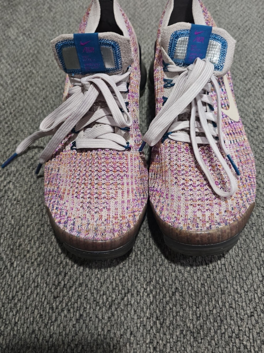 Nike Women’s Multicolor Knit Sneakers - Pink/Blue Accents